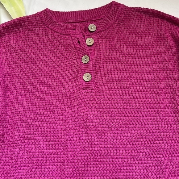 🌟WOMEN'S Spring And Autumn Solid Color Fashion Waffle Print Top🌟 - Picture 3 of 7